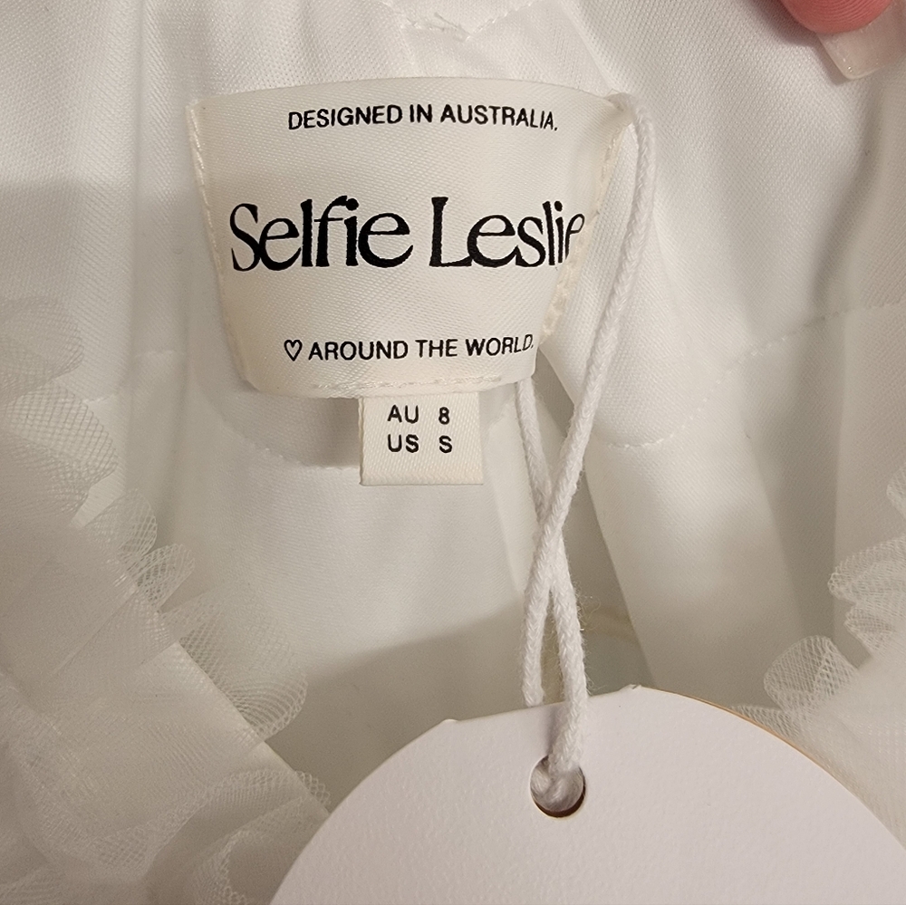 SELFIE LESLIE Froufrou Layered White Tulle Mini Dress - Picture 12 of 13